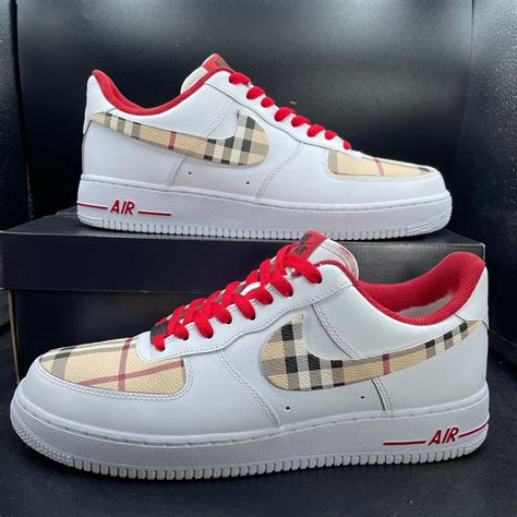 airforce burberry|nike air force one burberry.